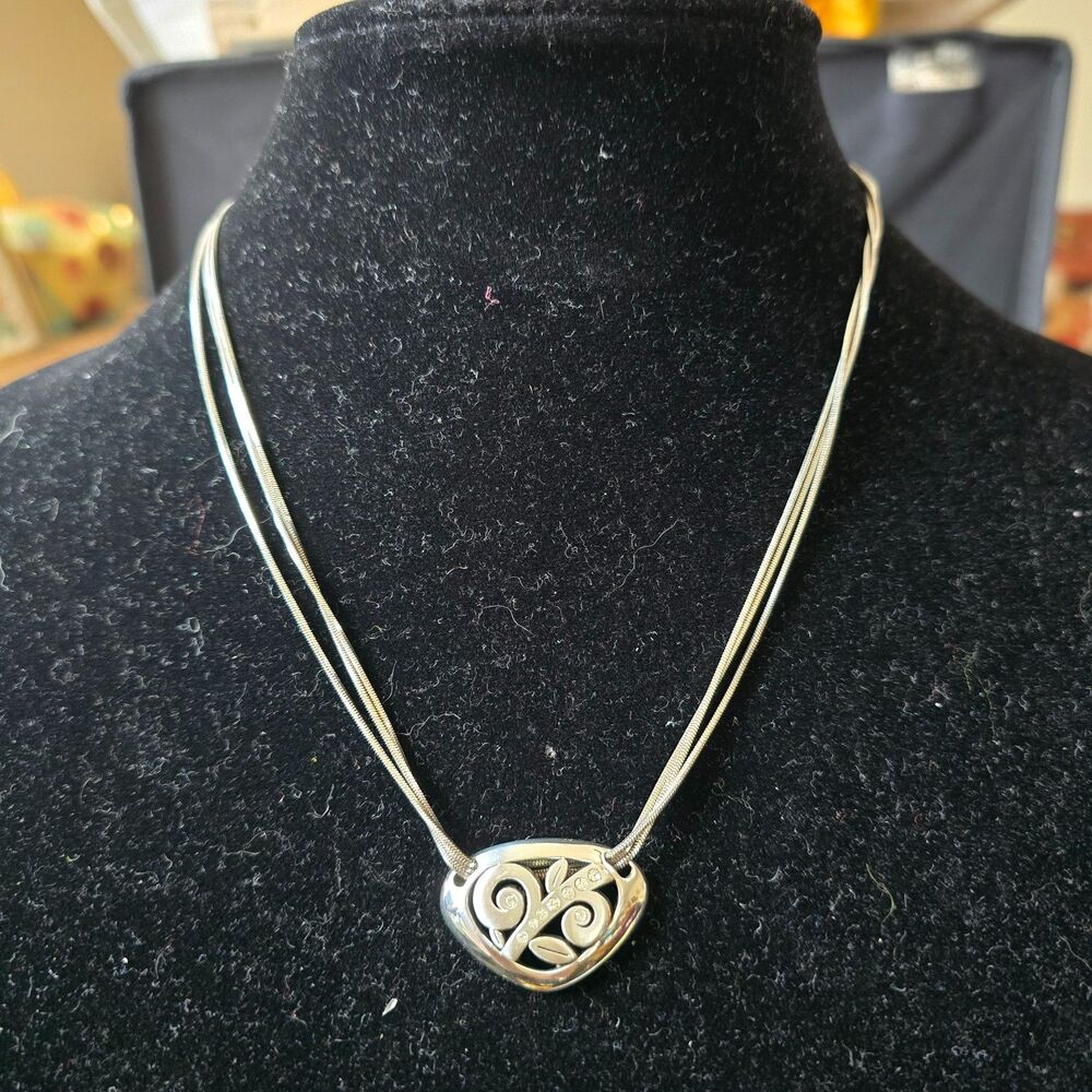 Brighton 3 Strand Eve Delight Serenity Vine Crystal Necklace
